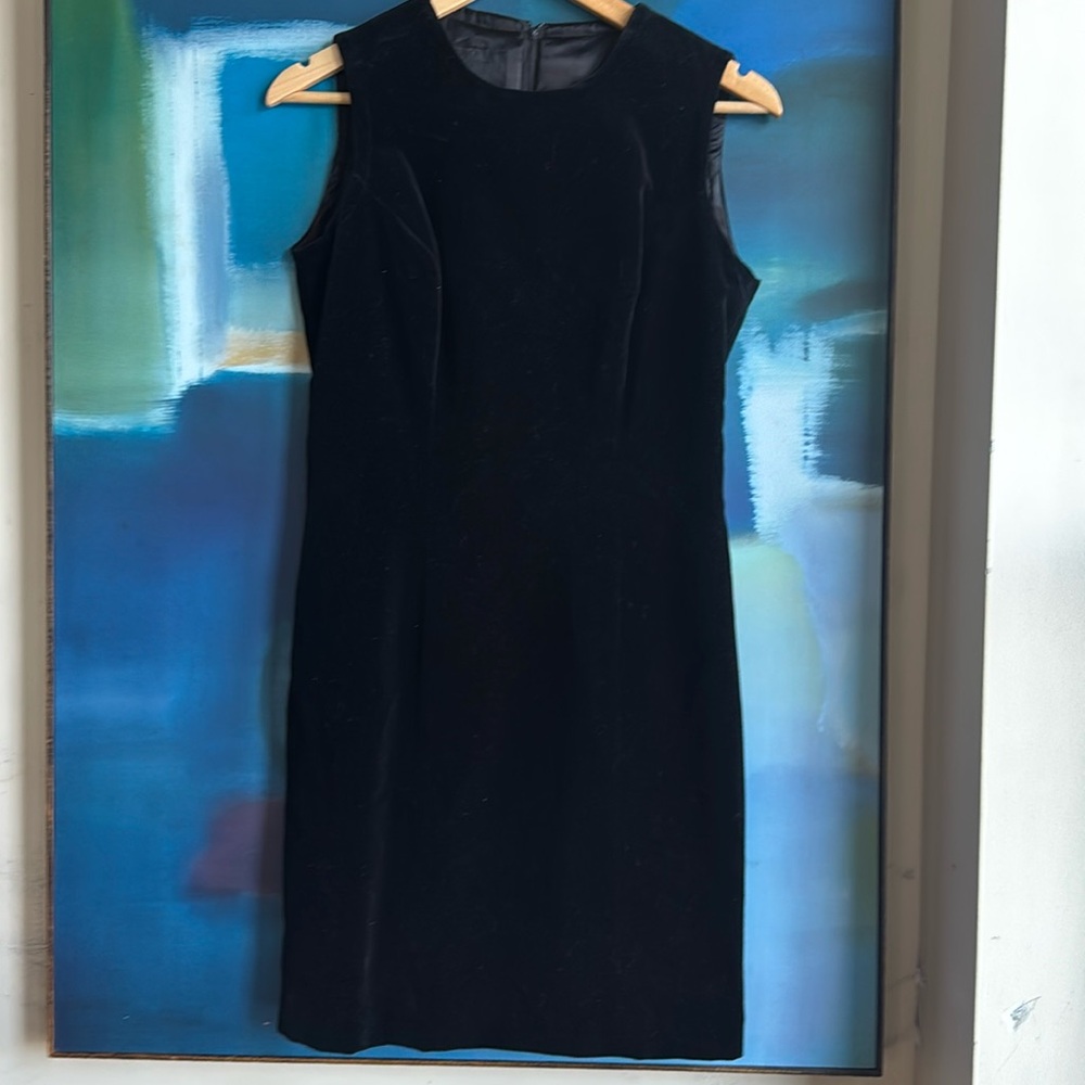 Anna Sui black velvet dress